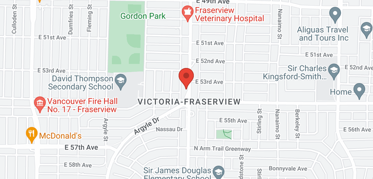 map of 304 6963 VICTORIA DRIVE